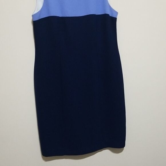 S.L. Fashion Blue Sleeveless Dress Sz 8P - Picture 5 of 9